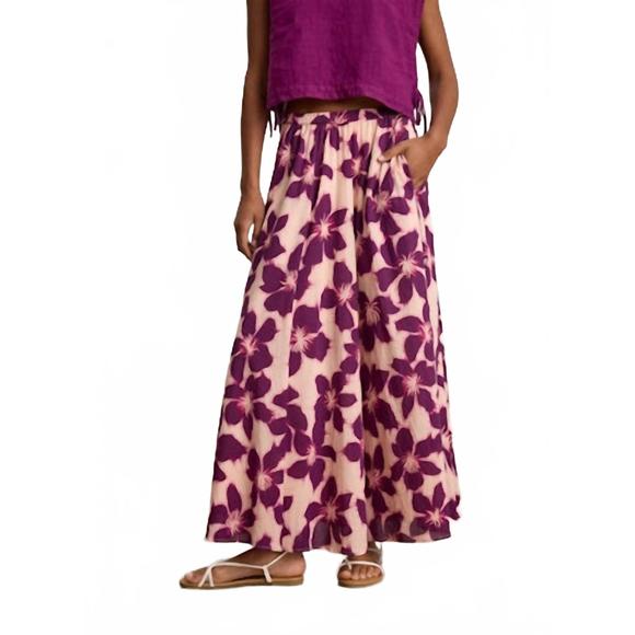 NEW VELVET BY GRAHAM & SPENCER jess skirt in berry - Picture 4 of 6